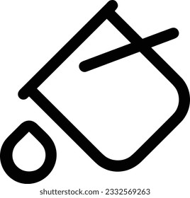 Bucket icon symbol vector image. Illustration of the bucket cleaning equipment washing outline design image. EPS 10