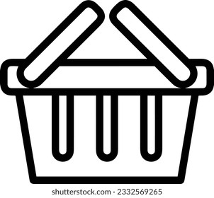 Imagen vectorial del símbolo de icono del cubo. Ilustración de la imagen de diseño del contorno de lavado del equipo de limpieza de cubos. EPS 10