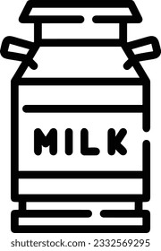Imagen vectorial del símbolo de icono del cubo. Ilustración de la imagen de diseño del contorno de lavado del equipo de limpieza de cubos. EPS 10