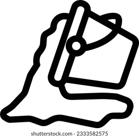 Bucket icon symbol vector image. Illustration of the bucket cleaning equipment washing outline design image. EPS 10