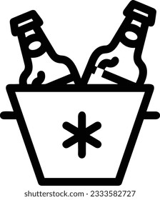 Bucket icon symbol vector image. Illustration of the bucket cleaning equipment washing outline design image. EPS 10