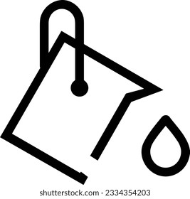 Bucket icon symbol vector image. Illustration of the bucket cleaning equipment washing outline design image. EPS 10