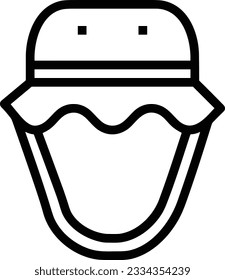 Bucket icon symbol vector image. Illustration of the bucket cleaning equipment washing outline design image. EPS 10