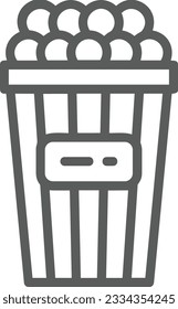 Eisensymbol, Vektorbild. Illustration der Eimerreinigungsausrüstung, die das Design der Umrisslinie abbildet. EPS10
