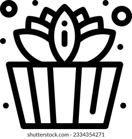 Bucket icon symbol vector image. Illustration of the bucket cleaning equipment washing outline design image. EPS 10