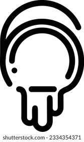 Bucket icon symbol vector image. Illustration of the bucket cleaning equipment washing outline design image. EPS 10