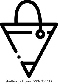 Bucket icon symbol vector image. Illustration of the bucket cleaning equipment washing outline design image. EPS 10