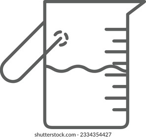 Bucket icon symbol vector image. Illustration of the bucket cleaning equipment washing outline design image. EPS 10