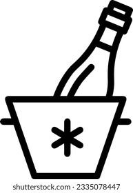 Imagen vectorial del símbolo de icono del cubo. Ilustración de la imagen de diseño del contorno de lavado del equipo de limpieza de cubos. EPS 10
