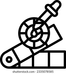 Imagen vectorial del símbolo de icono del cubo. Ilustración de la imagen de diseño del contorno de lavado del equipo de limpieza de cubos. EPS 10