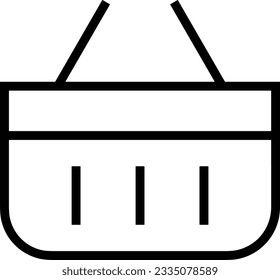 Bucket icon symbol vector image. Illustration of the bucket cleaning equipment washing outline design image. EPS 10