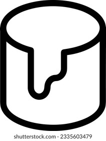 Bucket icon symbol vector image. Illustration of the bucket cleaning equipment washing outline design image. EPS 10