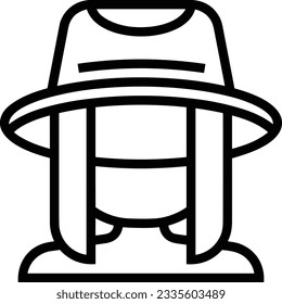 Bucket icon symbol vector image. Illustration of the bucket cleaning equipment washing outline design image. EPS 10