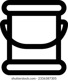 Bucket icon symbol vector image. Illustration of the bucket cleaning equipment washing outline design image. EPS 10