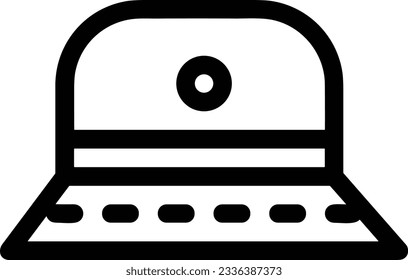 Bucket icon symbol vector image. Illustration of the bucket cleaning equipment washing outline design image. EPS 10