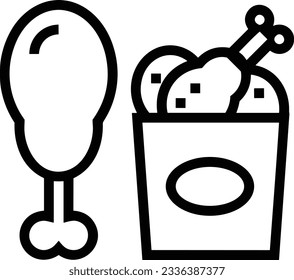 Bucket icon symbol vector image. Illustration of the bucket cleaning equipment washing outline design image. EPS 10