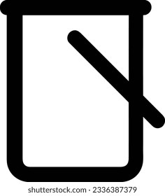 Bucket icon symbol vector image. Illustration of the bucket cleaning equipment washing outline design image. EPS 10