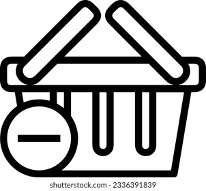 Imagen vectorial del símbolo de icono del cubo. Ilustración de la imagen de diseño del contorno de lavado del equipo de limpieza de cubos. EPS 10
