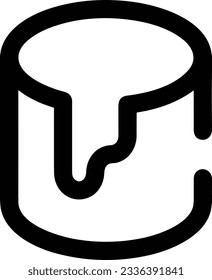 Bucket icon symbol vector image. Illustration of the bucket cleaning equipment washing outline design image. EPS 10