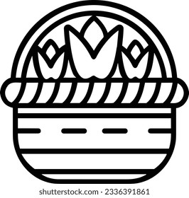 Bucket icon symbol vector image. Illustration of the bucket cleaning equipment washing outline design image. EPS 10
