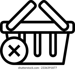 Imagen vectorial del símbolo de icono del cubo. Ilustración de la imagen de diseño del contorno de lavado del equipo de limpieza de cubos. EPS 10