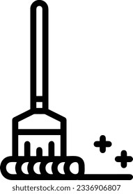 Bucket icon symbol vector image. Illustration of the bucket cleaning equipment washing outline design image. EPS 10