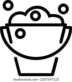 Bucket icon symbol vector image. Illustration of the bucket cleaning equipment washing outline design image. EPS 10