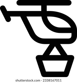 Bucket icon symbol vector image. Illustration of the bucket cleaning equipment washing outline design image. EPS 10