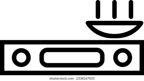 Imagen vectorial del símbolo de icono del cubo. Ilustración de la imagen de diseño del contorno de lavado del equipo de limpieza de cubos. EPS 10