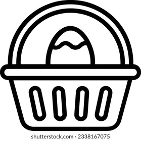 Bucket icon symbol vector image. Illustration of the bucket cleaning equipment washing outline design image. EPS 10