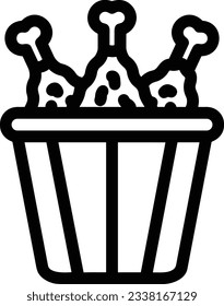 Bucket icon symbol vector image. Illustration of the bucket cleaning equipment washing outline design image. EPS 10