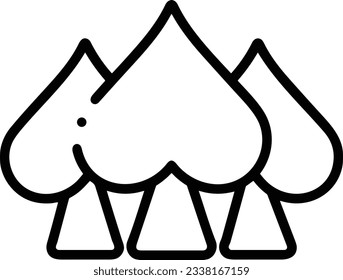 Bucket icon symbol vector image. Illustration of the bucket cleaning equipment washing outline design image. EPS 10