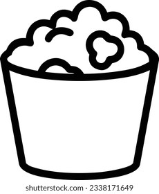 Bucket icon symbol vector image. Illustration of the bucket cleaning equipment washing outline design image. EPS 10