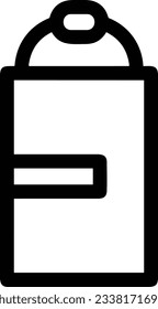 Imagen vectorial del símbolo de icono del cubo. Ilustración de la imagen de diseño del contorno de lavado del equipo de limpieza de cubos. EPS 10