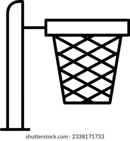 Imagen vectorial del símbolo de icono del cubo. Ilustración de la imagen de diseño del contorno de lavado del equipo de limpieza de cubos. EPS 10