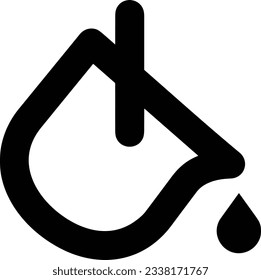 Bucket icon symbol vector image. Illustration of the bucket cleaning equipment washing outline design image. EPS 10