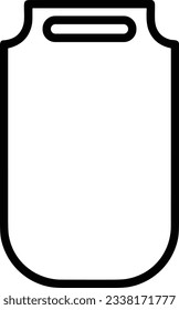 Imagen vectorial del símbolo de icono del cubo. Ilustración de la imagen de diseño del contorno de lavado del equipo de limpieza de cubos. EPS 10