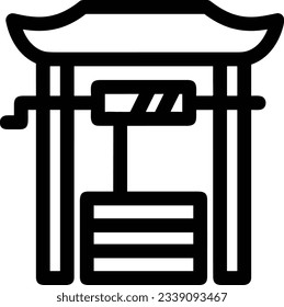 Bucket icon symbol vector image. Illustration of the bucket cleaning equipment washing outline design image. EPS 10