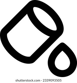 Bucket icon symbol vector image. Illustration of the bucket cleaning equipment washing outline design image. EPS 10