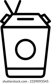 Bucket icon symbol vector image. Illustration of the bucket cleaning equipment washing outline design image. EPS 10