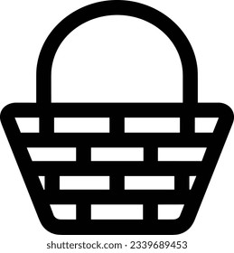 Bucket icon symbol vector image. Illustration of the bucket cleaning equipment washing outline design image. EPS 10
