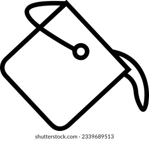 Bucket icon symbol vector image. Illustration of the bucket cleaning equipment washing outline design image. EPS 10