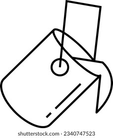 Bucket icon symbol vector image. Illustration of the bucket cleaning equipment washing outline design image. EPS 10