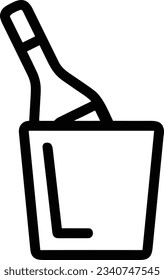 Imagen vectorial del símbolo de icono del cubo. Ilustración de la imagen de diseño del contorno de lavado del equipo de limpieza de cubos. EPS 10