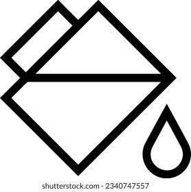 Bucket icon symbol vector image. Illustration of the bucket cleaning equipment washing outline design image. EPS 10