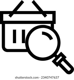 Imagen vectorial del símbolo de icono del cubo. Ilustración de la imagen de diseño del contorno de lavado del equipo de limpieza de cubos. EPS 10