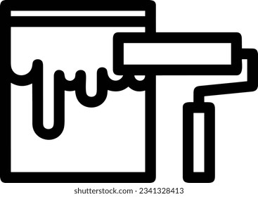 Bucket icon symbol vector image. Illustration of the bucket cleaning equipment washing outline design image. EPS 10