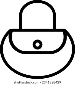 Eisensymbol, Vektorbild. Illustration der Eimerreinigungsausrüstung, die das Design der Umrisslinie abbildet. EPS10