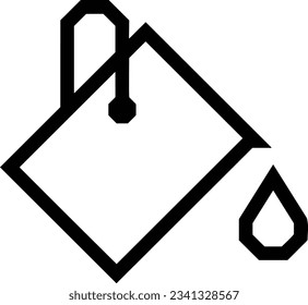 Bucket icon symbol vector image. Illustration of the bucket cleaning equipment washing outline design image. EPS 10