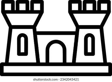 Bucket icon symbol vector image. Illustration of the bucket cleaning equipment washing outline design image. EPS 10